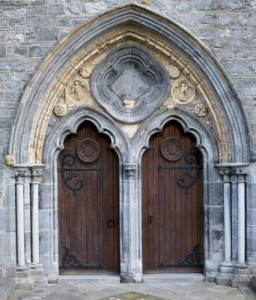 Kilkenny Saint Canice's Cathedral 15. West Door,-thestewartsinireland.ie