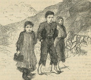 famine School Children 1880's-thestewartsinireland.ie